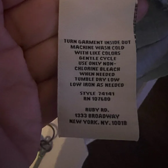 Ruby Rd. Soft Blue Ruffle Sleeve Blouse - Picture 6 of 11